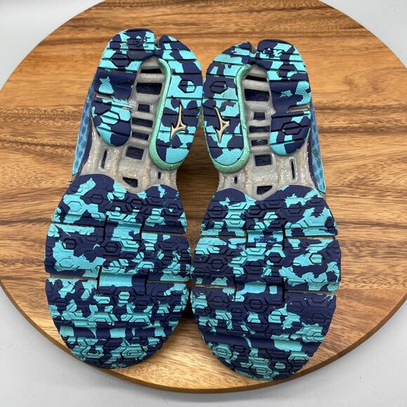 Mizuno Wave Prophecy 4 Shoes Womens Size 7 Blue Running Comfort Walking Sneakers - Picture 7 of 8